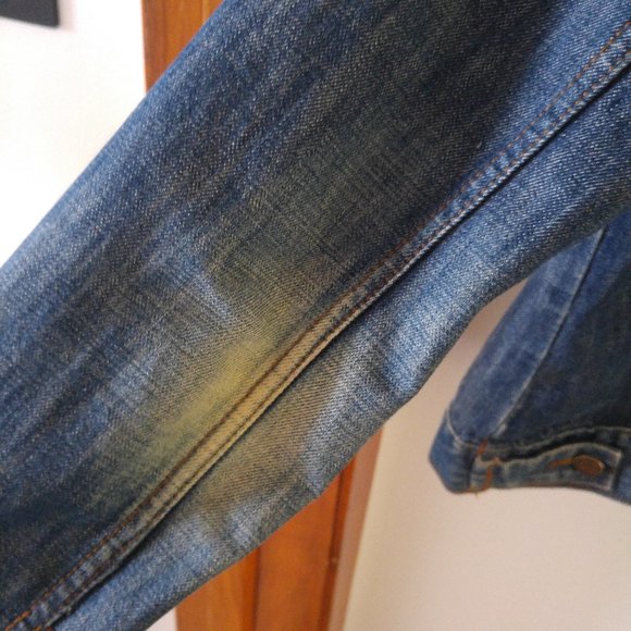 ⚡SALE⚡Zara Dark Wash Jean Jacket - Picture 7 of 9